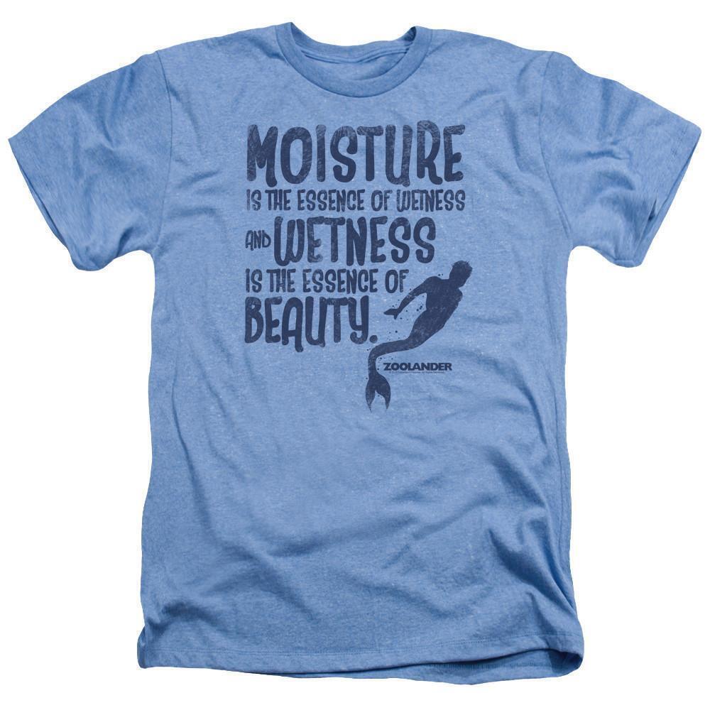 Zoolander Merman Adult Heather Light Blue T Shirt